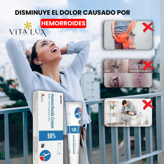 HemoRelief®️ – 3X1 Crema Herbal para Hemorroides | Alivio de Dolor, Picazón y Ardor