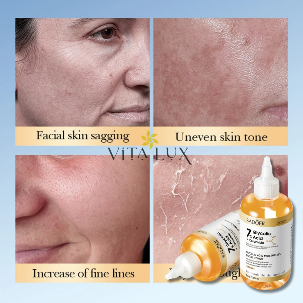 2 en 1 GlycoClear™ 7% – Solución Exfoliante Aclarante Multi-Zonas | Axilas, Entrepierna, Cuello, Rodillas, Codos y Rostro + 🎁 Guía “10 Secretos Dermatológicos para Aclarar Manchas y Lograr Piel de Porcelana” + Envío Gratis