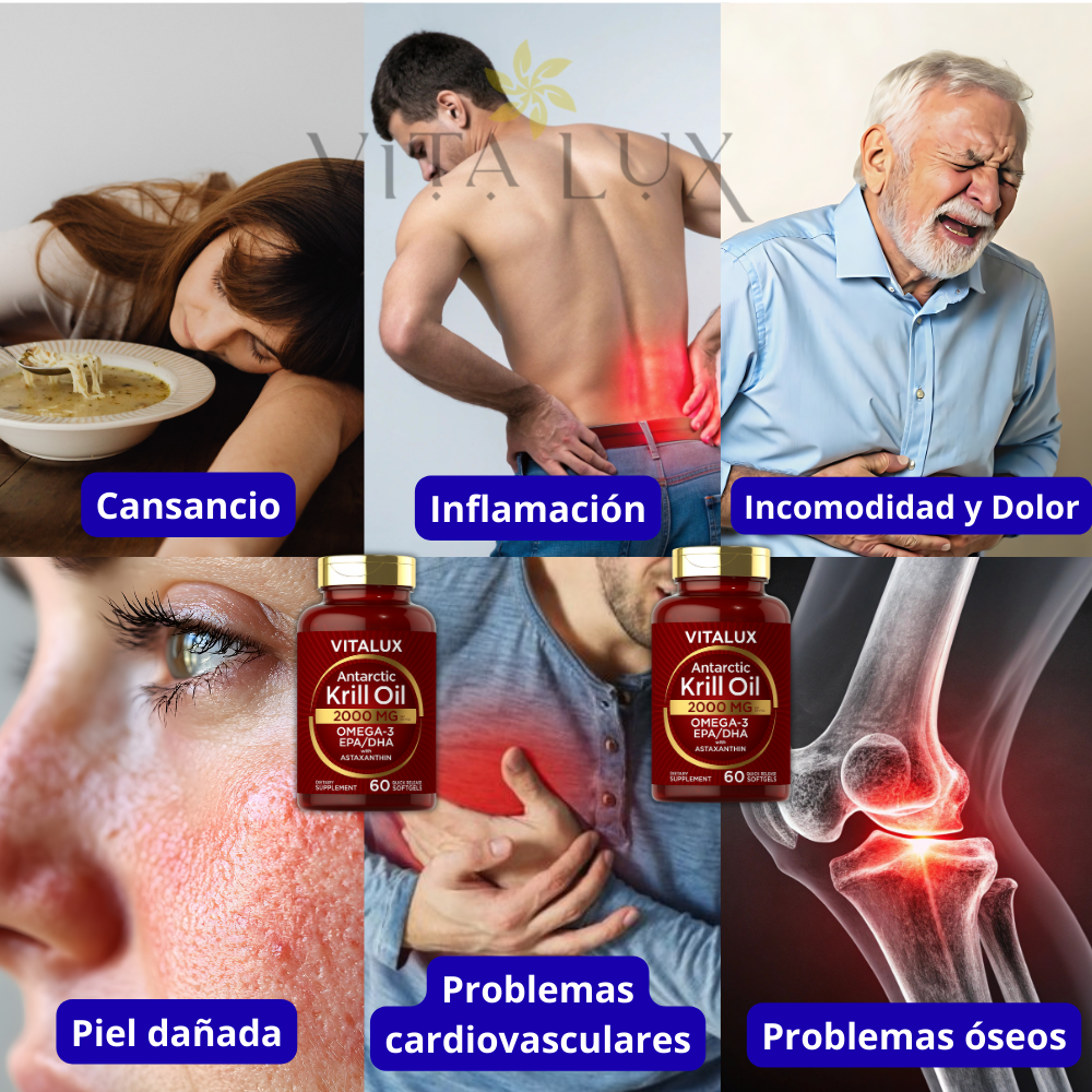 60 Cápsulas Aceite de Krill™ – Omega-3 Premium para Bienestar Integral | Apoya Corazón, Circulación, Articulaciones, Piel y Energía + 🎁 Guía “10 Secretos Naturales para Fortalecer tu Cuerpo desde el Interior”+ Envío Gratis