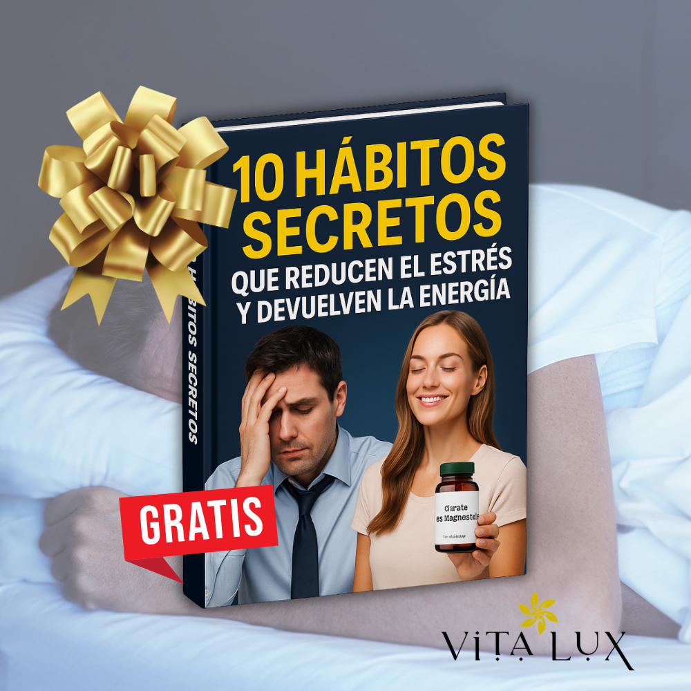 60 Cápsulas: Citrato de Magnesio – Sueño Profundo y Alivio de Estrés + 🎁 Guía “10 Hábitos que Reducen el Estrés y Devuelven la Energía” GRATIS + Envío Gratis