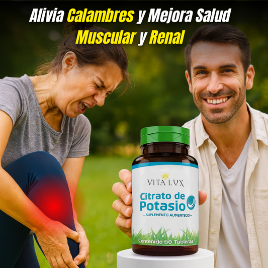 60 Cápsulas Citrato de Potasio – Equilibrio Natural para tu Cuerpo, Energía y Presión + 🎁 Guía “Plan de 14 días para Eliminar la Fatiga y Recuperar tu Energía Celular” GRATIS + Envío Gratis