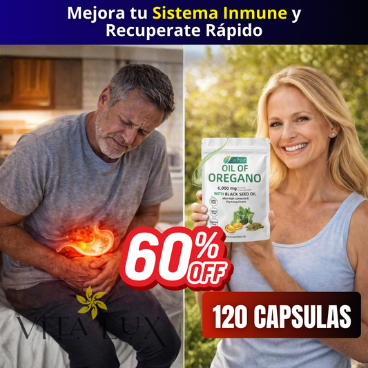 120 Caps Aceite OregaMax™ | Apoya Defensas, Digestión y Limpieza Interna + Combate Bacterias y Hongos + 🎁 Guía “10 Hábitos Naturales para Fortalecer tu Sistema Inmune” + Envío Gratis