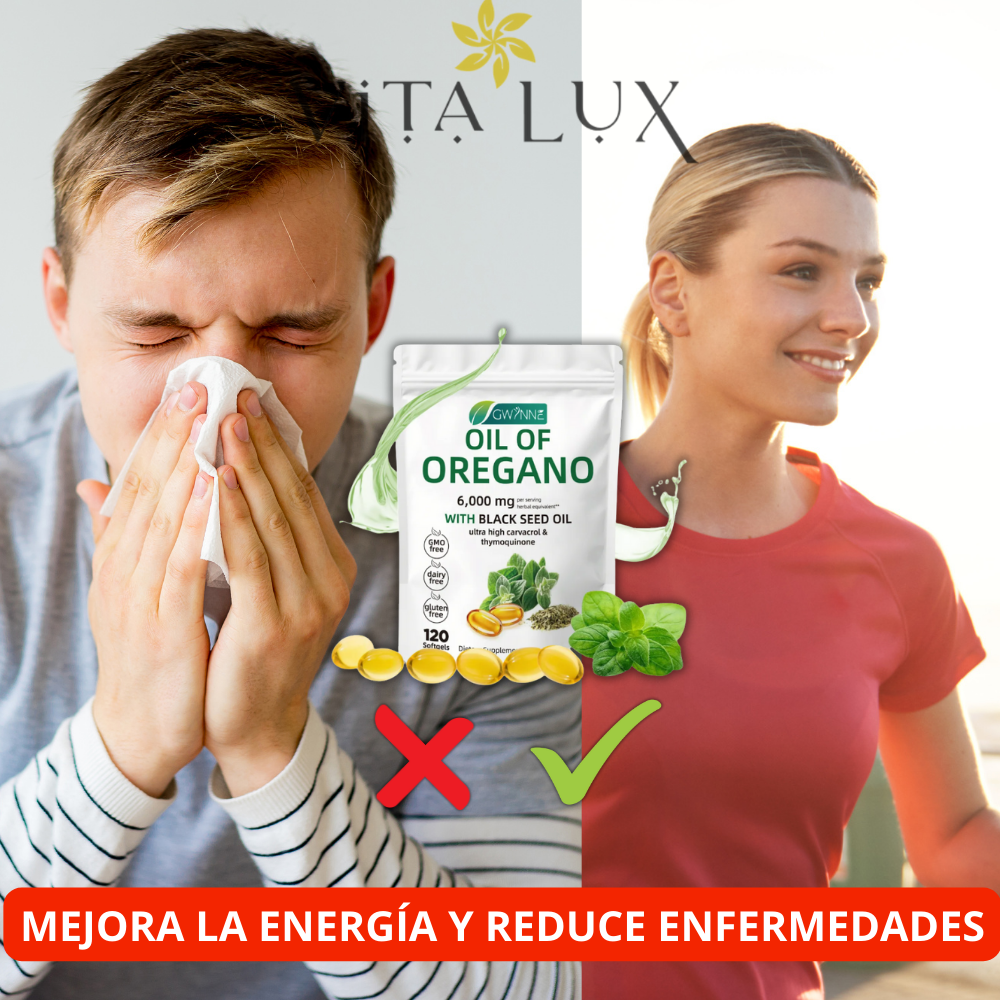 120 Caps Aceite OregaMax™ | Apoya Defensas, Digestión y Limpieza Interna + Combate Bacterias y Hongos + 🎁 Guía “10 Hábitos Naturales para Fortalecer tu Sistema Inmune” + Envío Gratis
