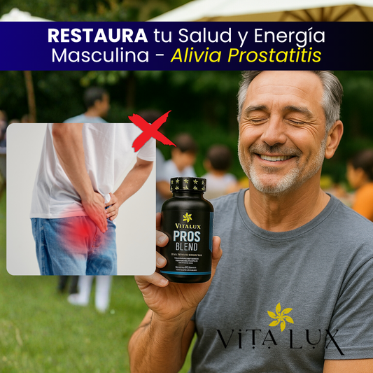 60 Caps Prostate Complex™ – Solución Natural para Desinflamar la Próstata y Recuperar tu Energía + 🎁 Guía “10 Pasos para Recuperar tu Potencia Masculina y Dormir Toda la Noche Sin Interrupciones”+ Envío Gratis