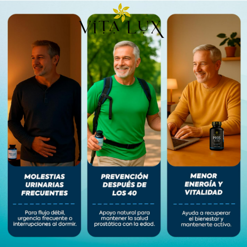 60 Caps Prostate Complex™ – Solución Natural para Desinflamar la Próstata y Recuperar tu Energía + 🎁 Guía “10 Pasos para Recuperar tu Potencia Masculina y Dormir Toda la Noche Sin Interrupciones”+ Envío Gratis