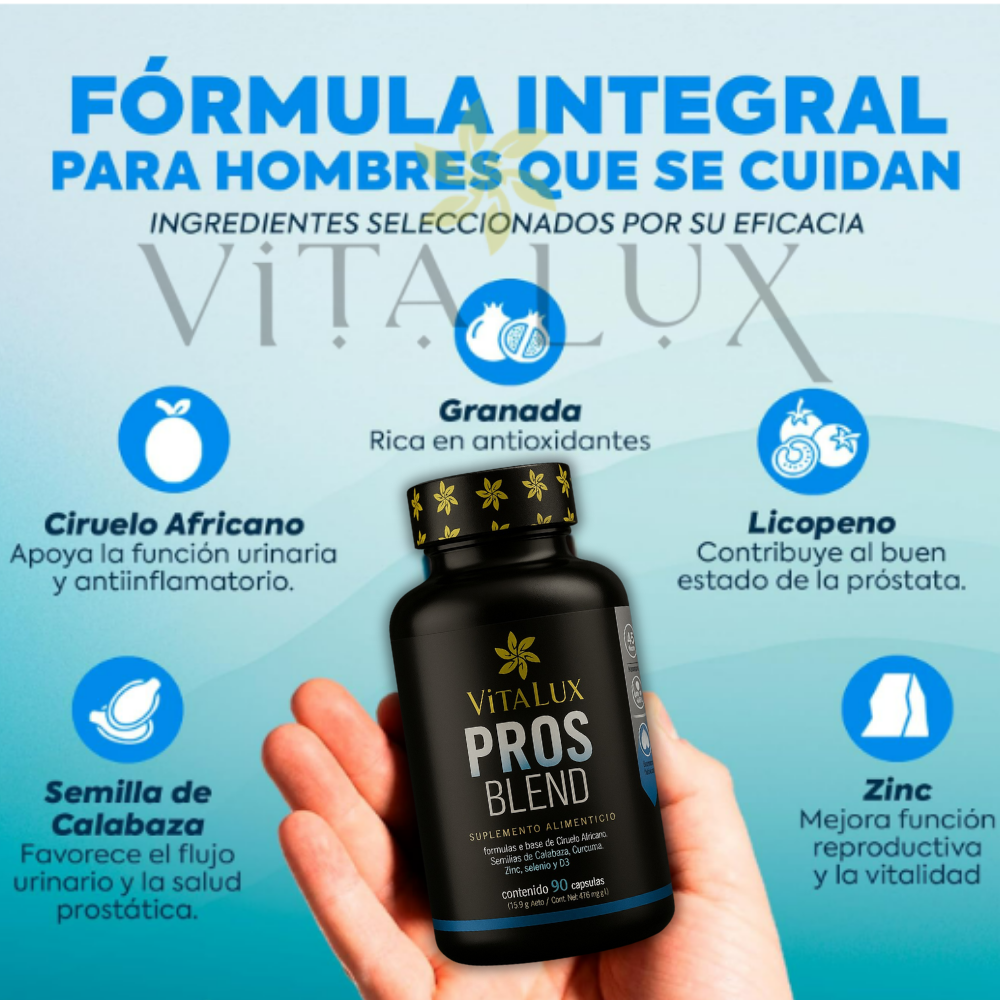 60 Caps Prostate Complex™ – Solución Natural para Desinflamar la Próstata y Recuperar tu Energía + 🎁 Guía “10 Pasos para Recuperar tu Potencia Masculina y Dormir Toda la Noche Sin Interrupciones”+ Envío Gratis