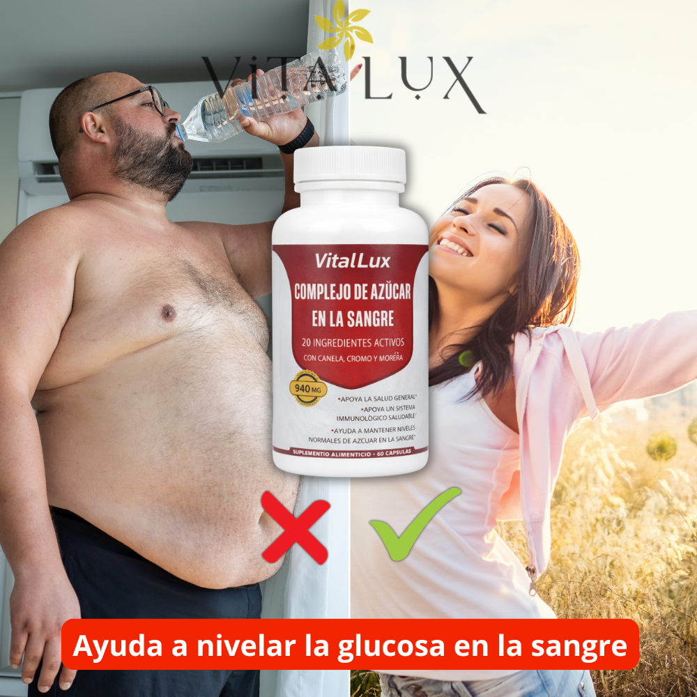60 Caps GlucoBalance™ – Cápsulas de Apoyo Metabólico para el Equilibrio del Azúcar en Sangre | Energía Estable, Menos Antojos y Control Diario + 🎁 15 Recetas Deliciosas para Apoyar el Control del Azúcar sin Dejar de Disfrutar + Envío Gratis