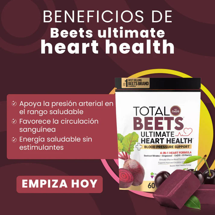 GOMITAS DE REMOLACHA - MEJORA TU CIRCULACIÓN Y TU PRESION ARTERIAL