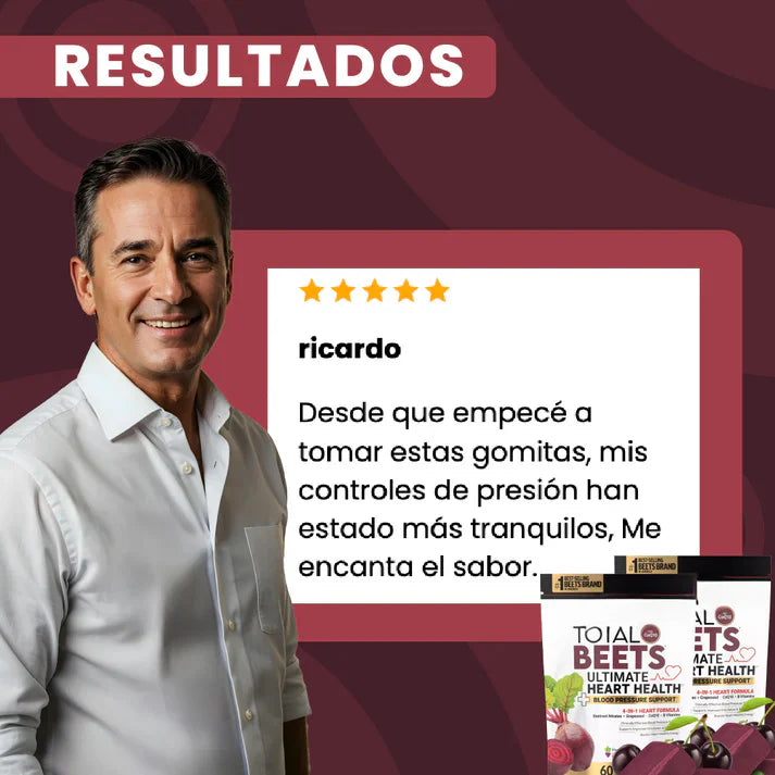 GOMITAS DE REMOLACHA - MEJORA TU CIRCULACIÓN Y TU PRESION ARTERIAL