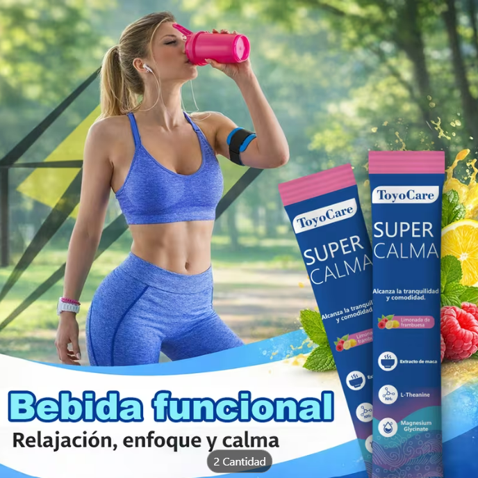 Pack 20 Sobres SuperCalma™ – L-Teanina y Magnesio | Relajación, Descanso y el Bienestar Mental | + 🎁 Guía Digital "21 Secretos para Dormir Profundamente y Despertar con Más Energía"+ Envío Gratis