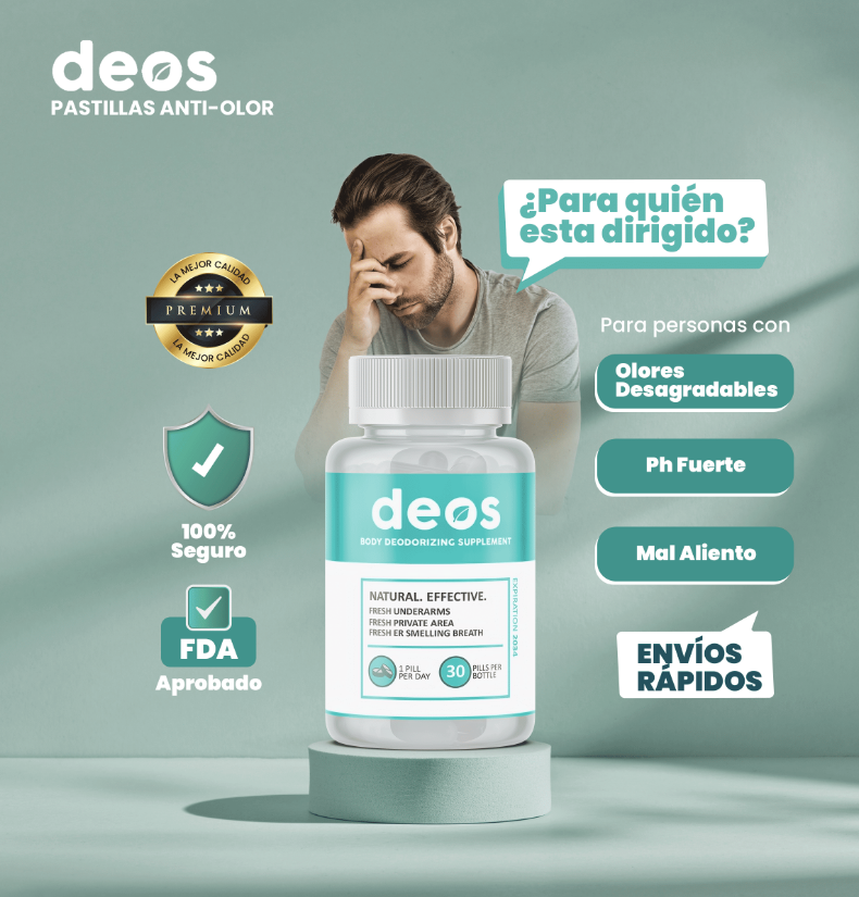 30 CAPSULAS ANTÍ OLOR-DESODORANTE NATURAL 🌿🌸 ALIENTO Y CUERPO FRESCO 24/7