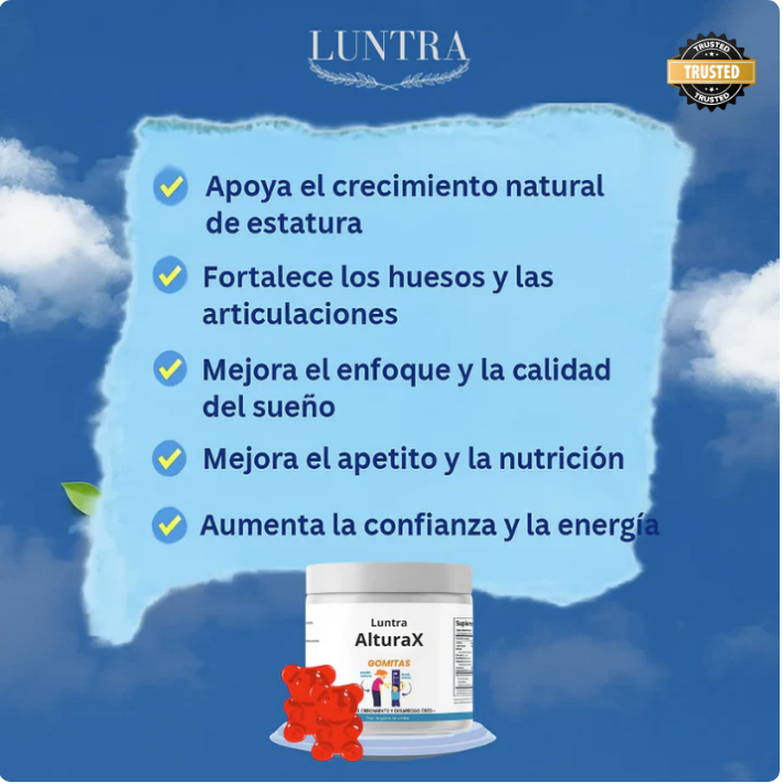 Gomitas para el crecimiento acelerado de los niños