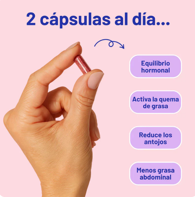 60 Cápsulas Naturales para Sofocos, Descanso y Control de Peso en Menopausia + 🎁 Guía “Cómo Controlar Sofocos y Recuperar tu Cuerpo en 21 Días” + Envío Gratis