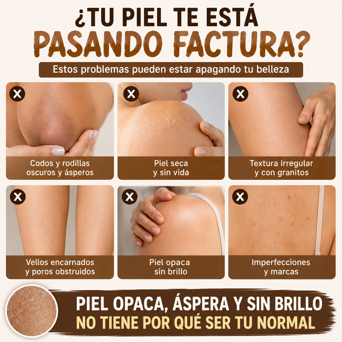 2x1 Turmeric Glow™ Exfoliante Corporal con Cúrcuma 240g | Piel de Porcelana + 🎁 Guía “21 Secretos para una Piel Suave y Luminosa” + Envío Gratis