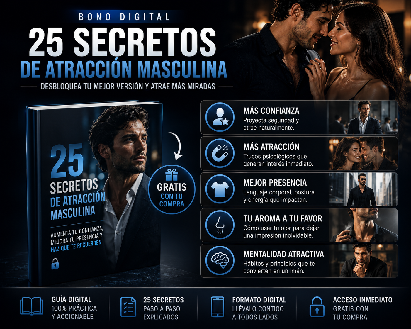 2x1 AquaBlue™ – Gel de Ducha Perfumado para Hombre + 🎁 “25 Secretos de Atracción Masculina” + Envío Gratis