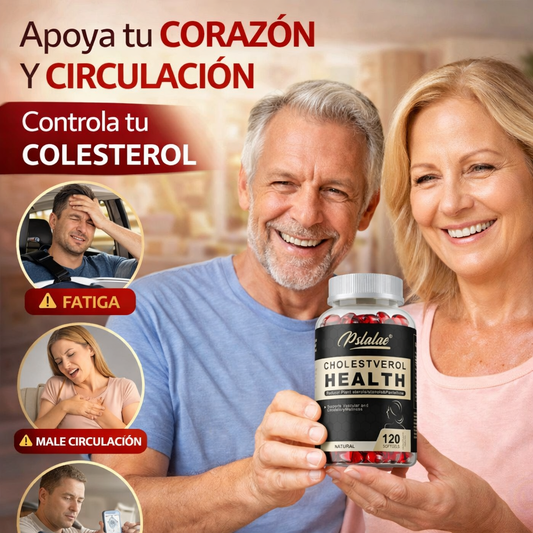 60 Caps Pslalae Cholesterol Health –  Apoyar el Control del Colesterol y la Circulación + 🎁 Guía para Reducir el Colesterol Naturalmente