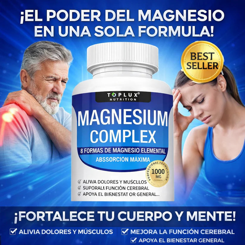 Magnesium Complex- optimiza tu rendimiento físico y mental y relaja tus músculos