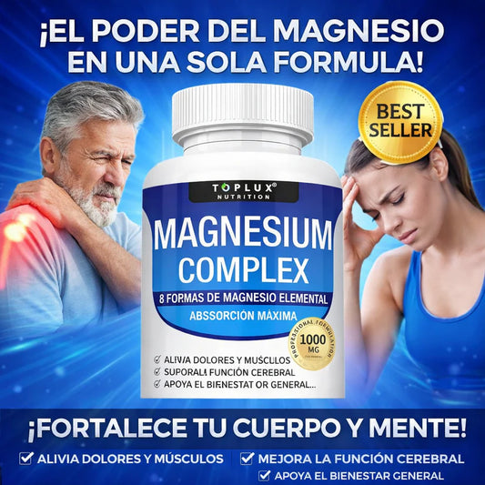 Magnesium Complex- optimiza tu rendimiento físico y mental y relaja tus músculos