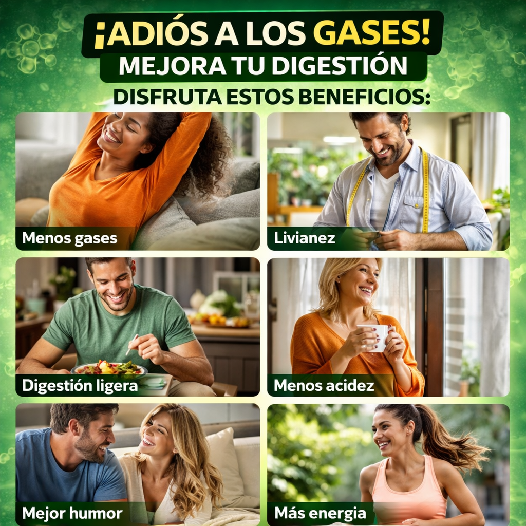 100 Caps GutBalance Pro™ – Enzimas, Probióticos y Prebióticos | Desinflama tu Cuerpo y Mejora tu Digestión + 🎁 Guía “Desintoxica tu Sistema Digestivo en 21 Días”+ Envío Gratis