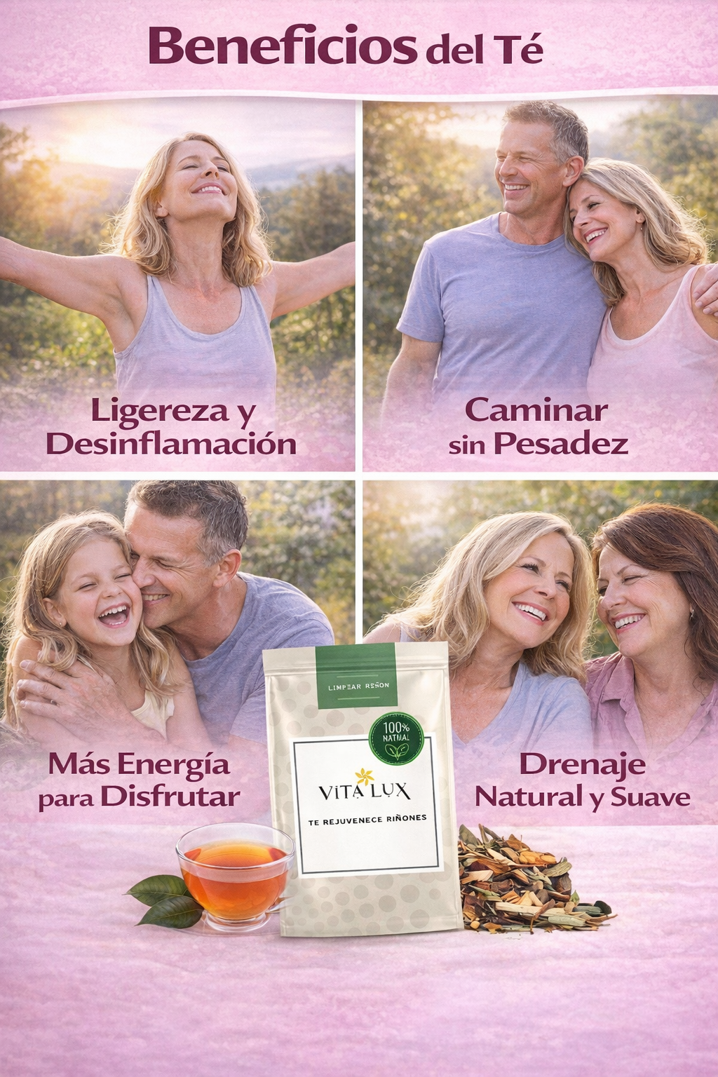 500g Renal Detox™ – Té Herbal para Apoyar la Limpieza Natural de Riñones y Vías Urinarias + 🎁 Reto Detox Renal 10 Días+ Envío Gratis