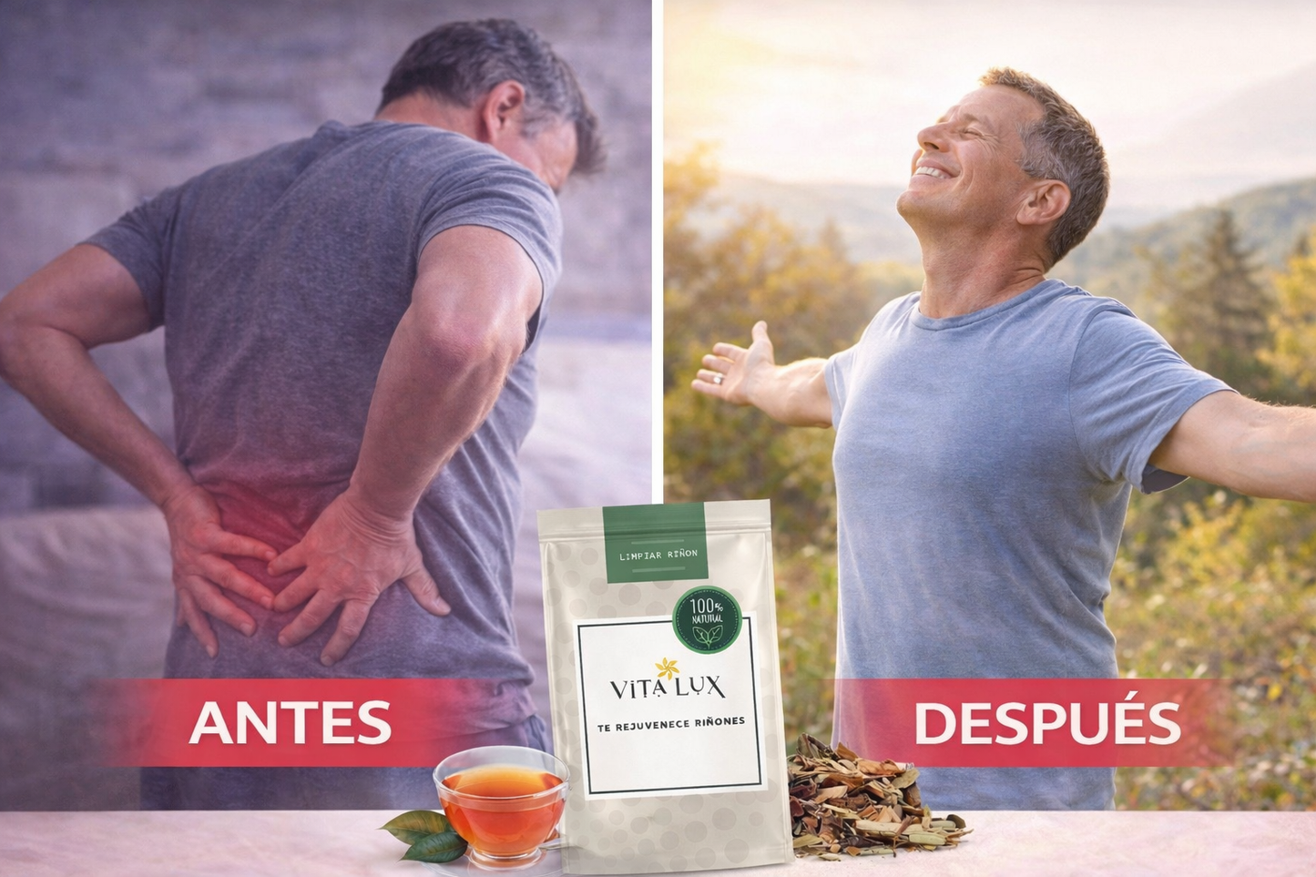 500g Renal Detox™ – Té Herbal para Apoyar la Limpieza Natural de Riñones y Vías Urinarias + 🎁 Reto Detox Renal 10 Días+ Envío Gratis