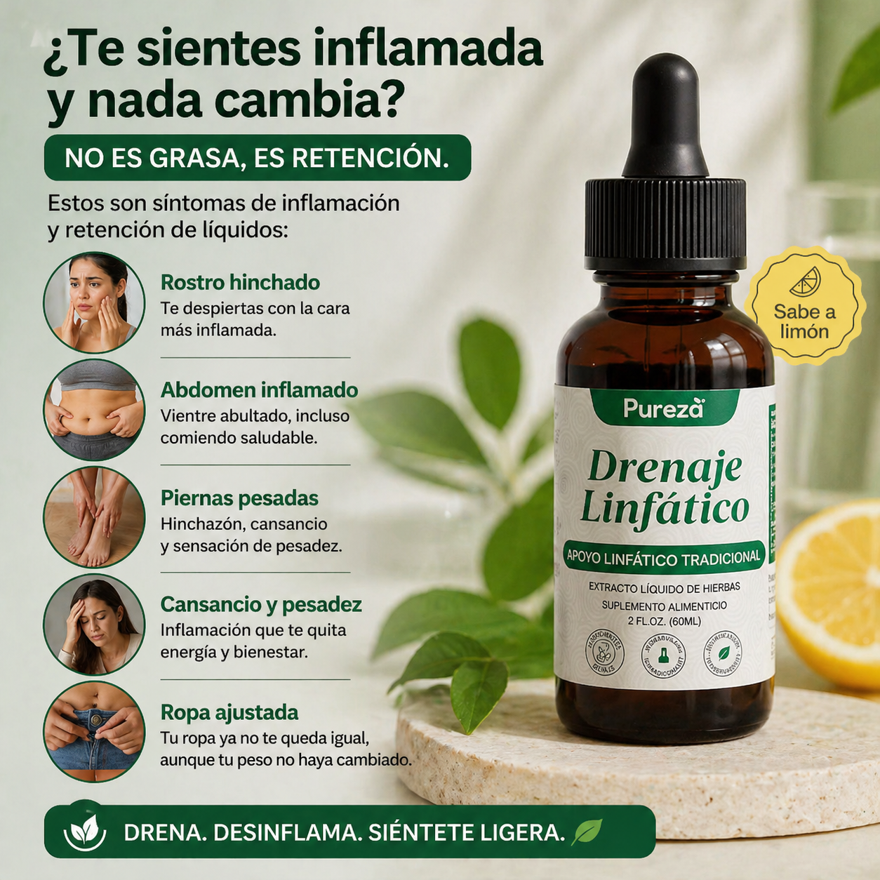PureDrops™ – Drena, Desinflama y Define tu Cuerpo Desde Adentro💧 + 🎁 Guía “21 Días para Deshinchar tu Cuerpo” + Envío Gratis