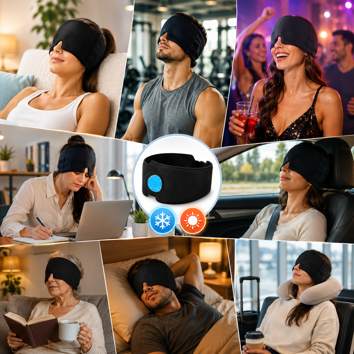 2 en 1 Gorro de Gel para Migraña | Alivio y Relajación para Dolor de Cabeza y Tensión + 🎁 Guía “5 Técnicas Express para Liberar la Tensión” + Envío Gratis