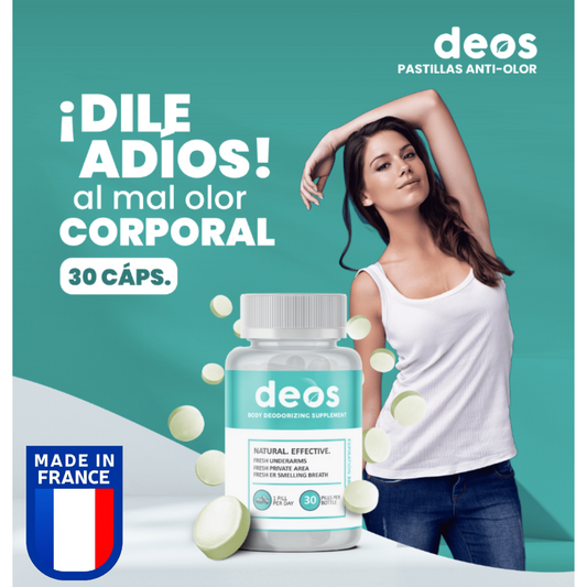 30 CAPSULAS ANTÍ OLOR-DESODORANTE NATURAL 🌿🌸 ALIENTO Y CUERPO FRESCO 24/7