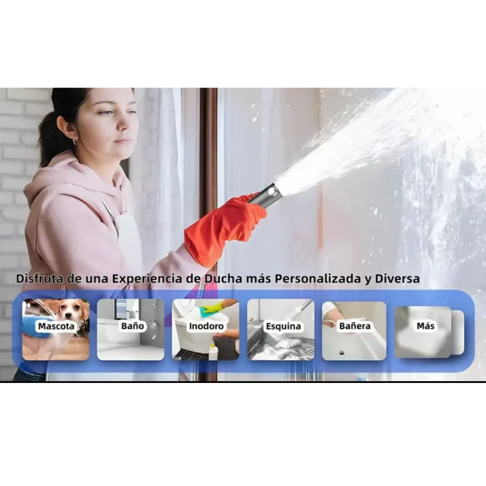 TurboMax™ – Más presión, menos tiempo, mejor baño +🎁 Manual 12 pasos simples para tener un hogar inteligente gastando menos GRATIS + Envío Gratis