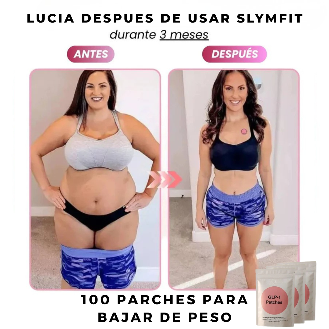 100 Parches para Bajar de Peso SlymFit®️ + 🎁Guia Infalible para perder tallas en 14 dias + Envio Gratis