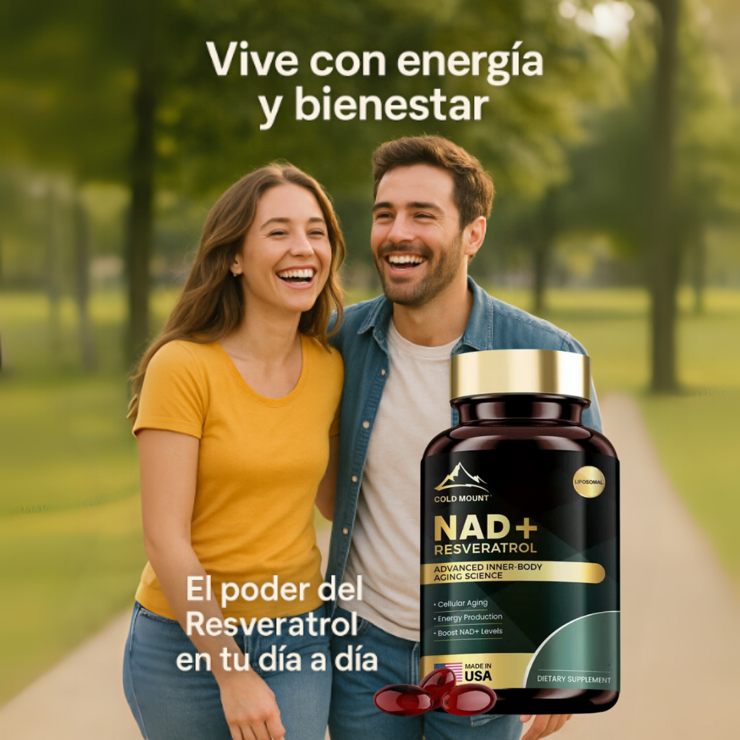 NAD + RESVERATROL PREMIUM 60 Capsulas 👩🏻‍🦱 Renueva tu Cuerpo y Vida 💪🏼