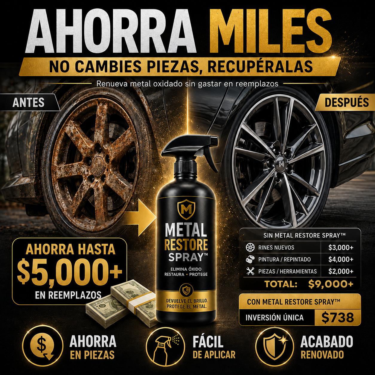 Metal Restore Universe™ — Convierte metal viejo en acabado premium