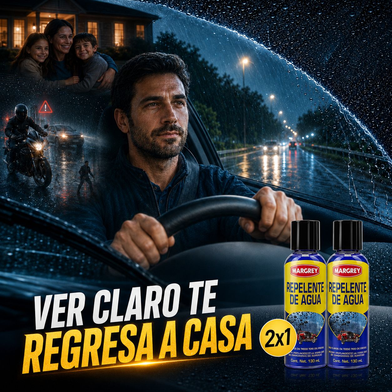 2x1 AntiLluvia Pro™ – Protector Repelente de Agua para Parabrisas y Cristales + 🎁 Guía “7 Trucos para Manejar Más Seguro en Temporada de Lluvias” + Envío Gratis