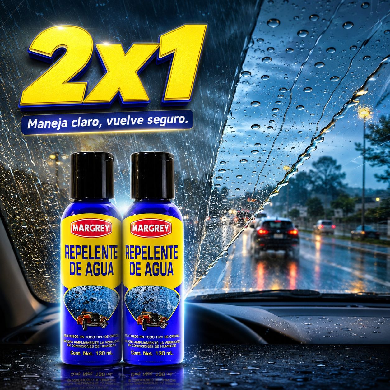2x1 AntiLluvia Pro™ – Protector Repelente de Agua para Parabrisas y Cristales + 🎁 Guía “7 Trucos para Manejar Más Seguro en Temporada de Lluvias” + Envío Gratis