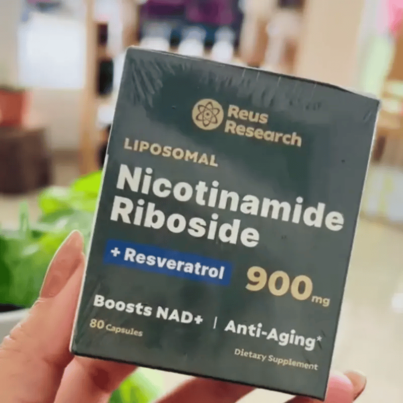 80 caps NAD+ Nicotinamide Riboside con Resveratrol | Energía Celular, Enfoque y Envejecimiento Saludable | 80 Cápsulas + 🎁 Guía "21 Hábitos para Sentirte 10 Años Más Joven" GRATIS + Envío Gratis