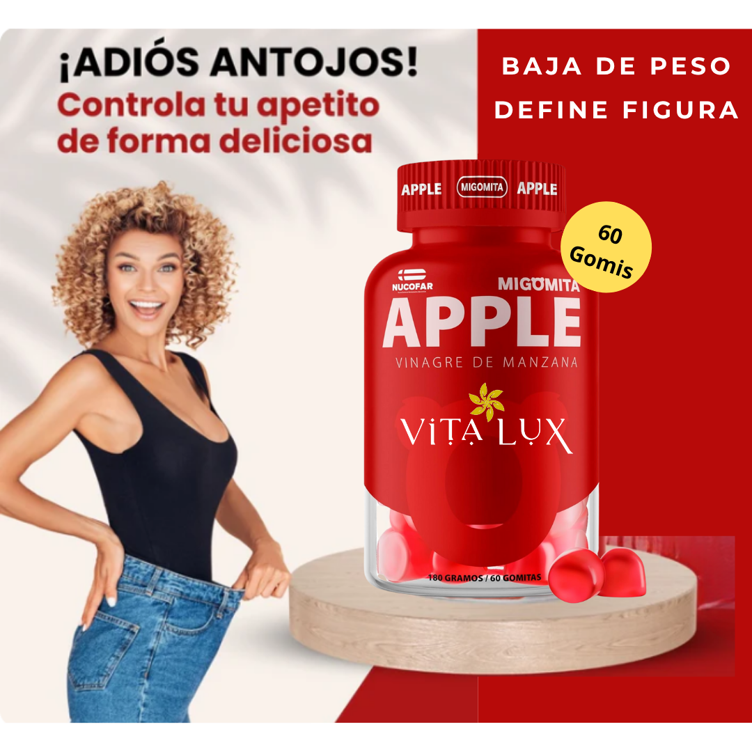 🥇 60 GOMITAS DE VINAGRE DE MANZANA 🍎 QUEMA GRASA, CONTROLA ANTOJOS Y MOLDEA TU FIGURA SIN DIETAS