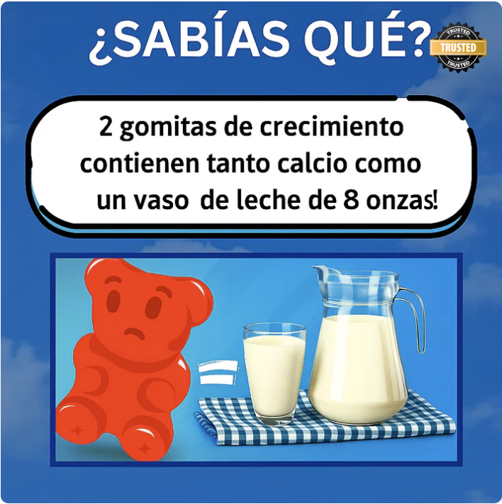 Gomitas para el crecimiento acelerado de los niños